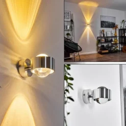 hofstein Applique murale Sapri Argenté, 1 lumière