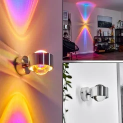 hofstein Applique murale Sapri Argenté, 1 lumière