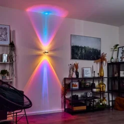 hofstein Applique murale Sapri Argenté, 1 lumière