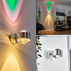 hofstein Applique murale Sapri Argenté, 1 lumière