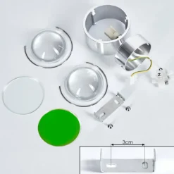 hofstein Applique murale Sapri Argenté, 1 lumière