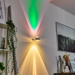 hofstein Applique murale Sapri Argenté, 1 lumière