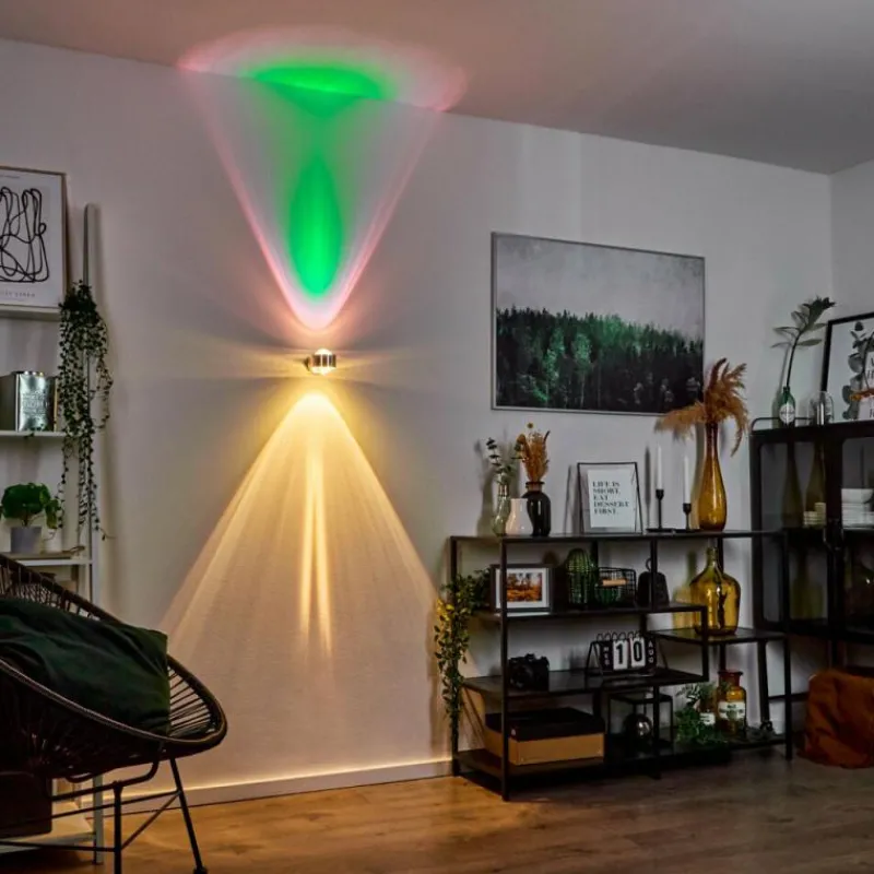 hofstein Applique murale Sapri Argenté, 1 lumière