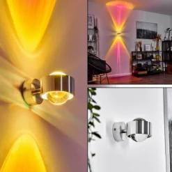 hofstein Applique murale Sapri Argenté, 1 lumière