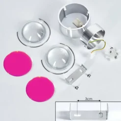 hofstein Applique murale Sapri Argenté, 1 lumière