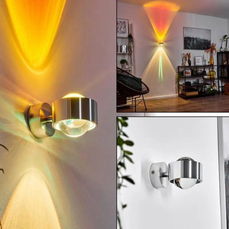 hofstein Applique murale Sapri Argenté, 1 lumière