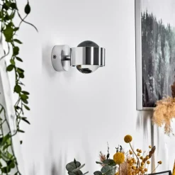 hofstein Applique murale Sapri Argenté, 1 lumière