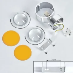 hofstein Applique murale Sapri Argenté, 1 lumière