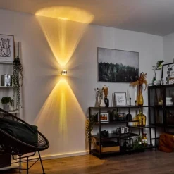 hofstein Applique murale Sapri Argenté, 1 lumière