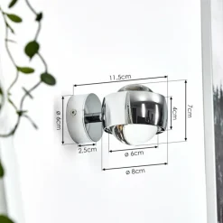 hofstein Applique murale Sapri Chrome, 1 lumière