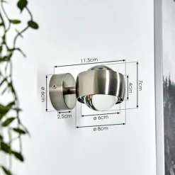 hofstein Applique murale Sapri Nickel mat, 1 lumière