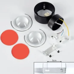 hofstein Applique murale Sapri Noir, 1 lumière