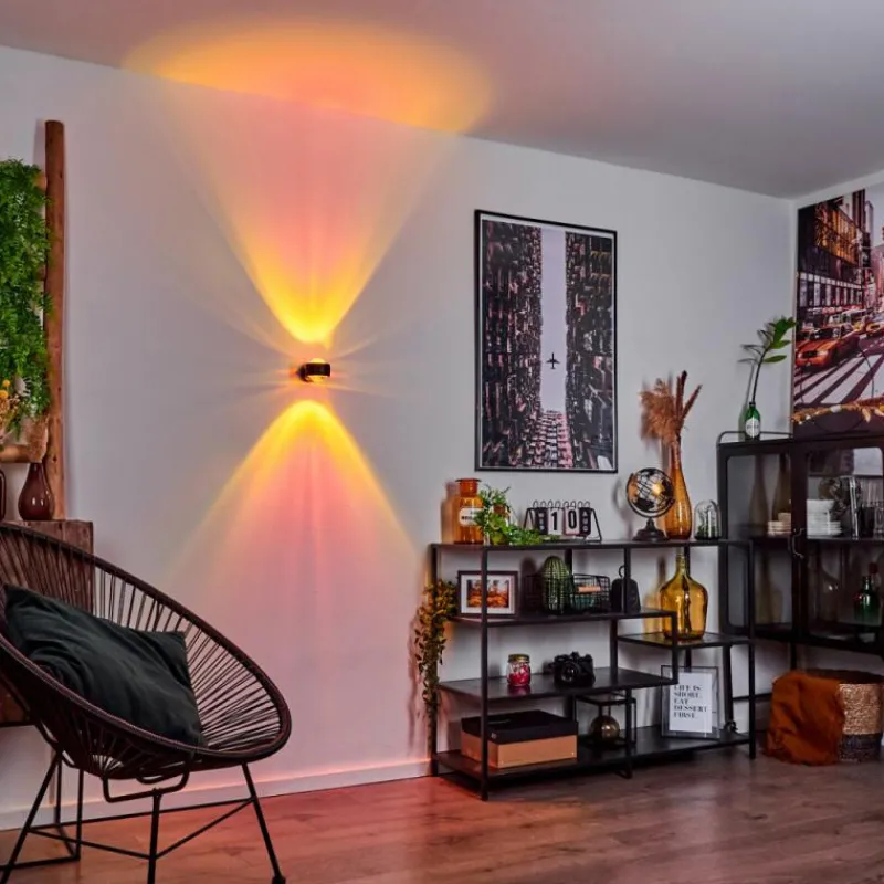 hofstein Applique murale Sapri Noir, 1 lumière