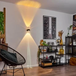 hofstein Applique murale Sapri Noir, 1 lumière