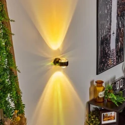 hofstein Applique murale Sapri Noir, 1 lumière