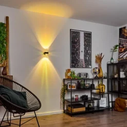 hofstein Applique murale Sapri Noir, 1 lumière