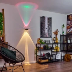 hofstein Applique murale Sapri Noir, 1 lumière