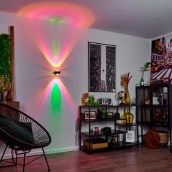 hofstein Applique murale Sapri Noir, 1 lumière