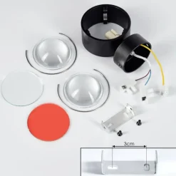 hofstein Applique murale Sapri Noir, 1 lumière