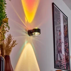 hofstein Applique murale Sapri Noir, 1 lumière