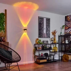 hofstein Applique murale Sapri Noir, 1 lumière