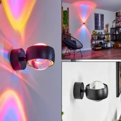 hofstein Applique murale Sapri Noir, 1 lumière