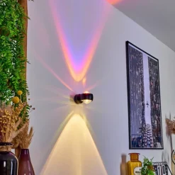 hofstein Applique murale Sapri Noir, 1 lumière