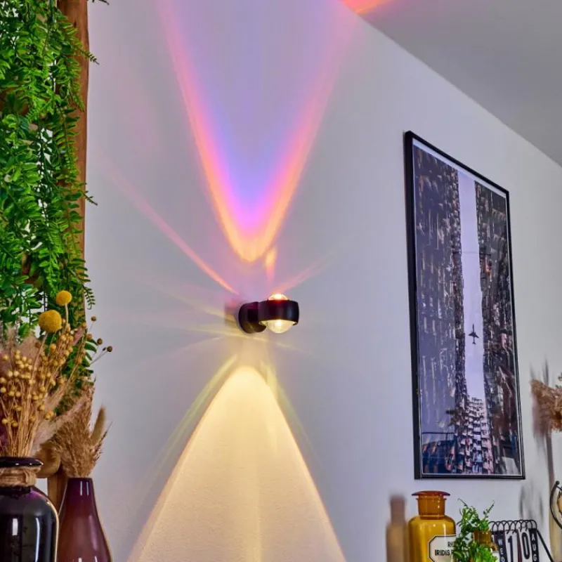 hofstein Applique murale Sapri Noir, 1 lumière