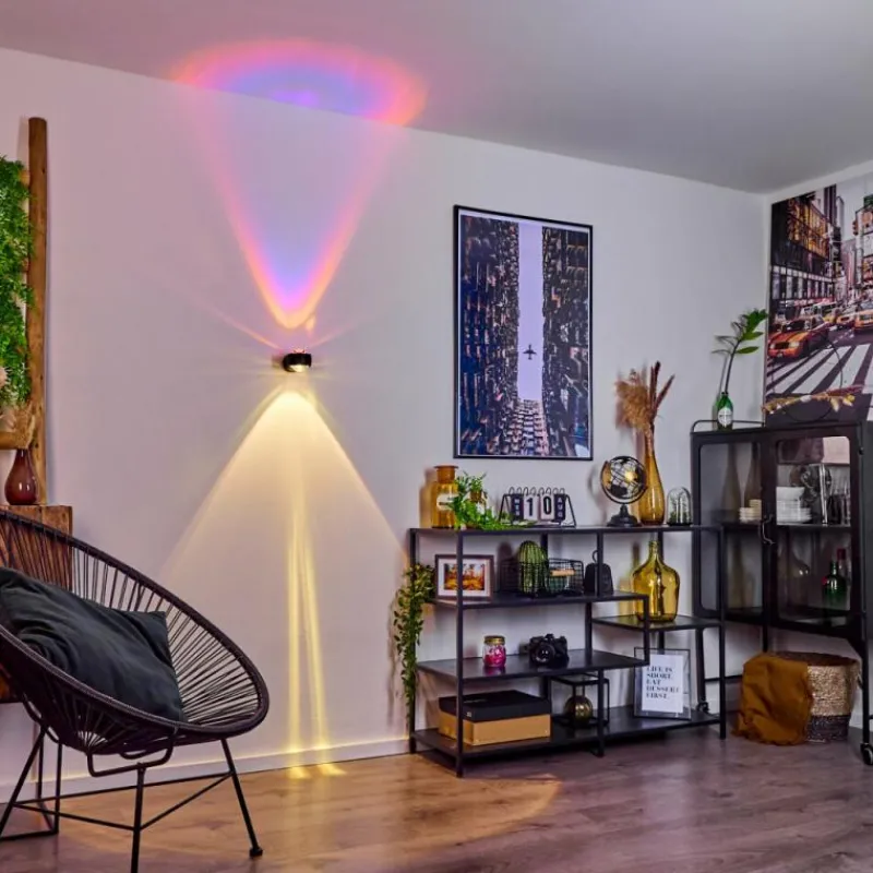 hofstein Applique murale Sapri Noir, 1 lumière