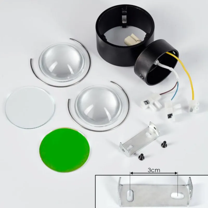 hofstein Applique murale Sapri Noir, 1 lumière