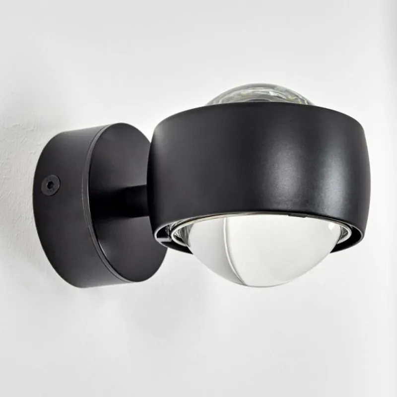 hofstein Applique murale Sapri Noir, 1 lumière