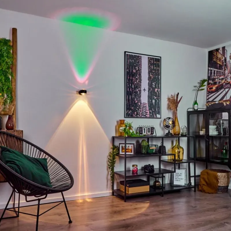 hofstein Applique murale Sapri Noir, 1 lumière