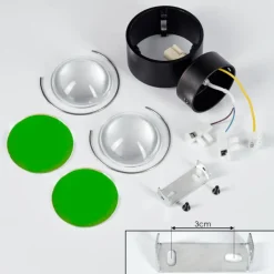 hofstein Applique murale Sapri Noir, 1 lumière