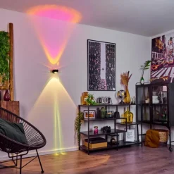 hofstein Applique murale Sapri Noir, 1 lumière