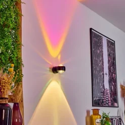 hofstein Applique murale Sapri Noir, 1 lumière