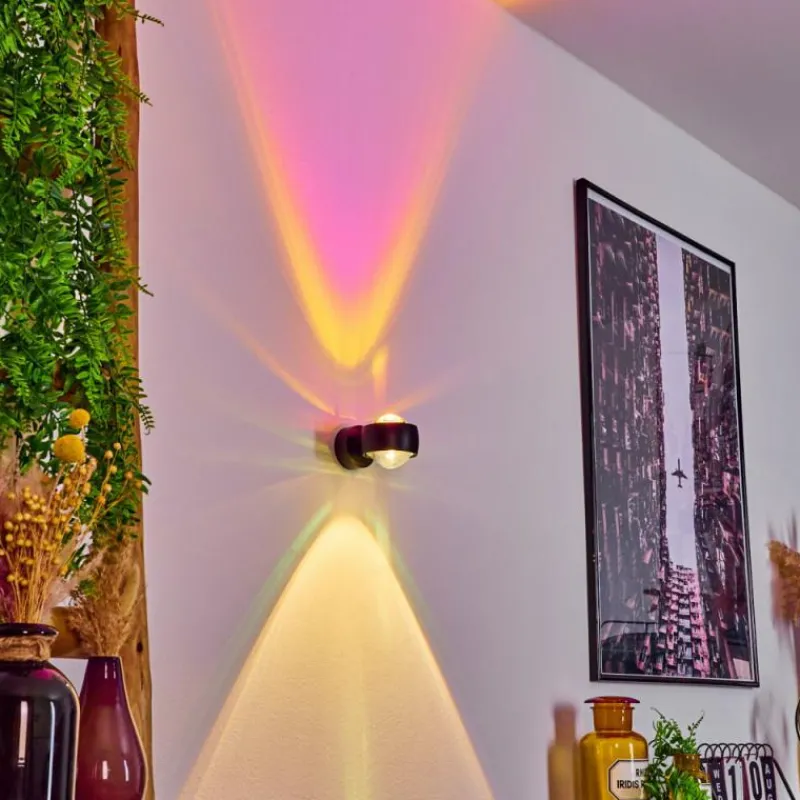 hofstein Applique murale Sapri Noir, 1 lumière