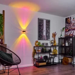 hofstein Applique murale Sapri Noir, 1 lumière