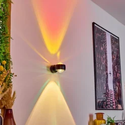 hofstein Applique murale Sapri Noir, 1 lumière