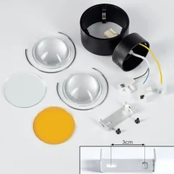 hofstein Applique murale Sapri Noir, 1 lumière