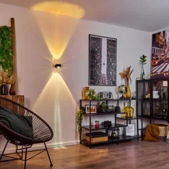 hofstein Applique murale Sapri Noir, 1 lumière