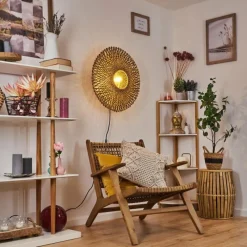 Luminaires Scandinaves-hofstein Applique murale Shelbourne Noir, 1 lumière