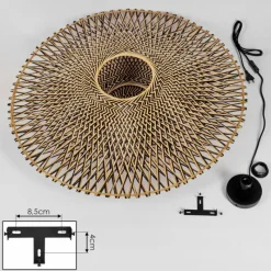 Luminaires Scandinaves-hofstein Applique murale Shelbourne Noir, 1 lumière