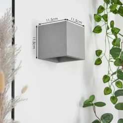 Luminaires Scandinaves-hofstein Applique murale Stettler Gris, 1 lumière