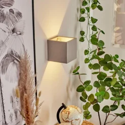 Luminaires Scandinaves-hofstein Applique murale Stettler Gris, 1 lumière