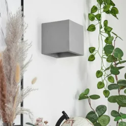 Luminaires Scandinaves-hofstein Applique murale Stettler Gris, 1 lumière