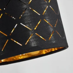 Lampes En Tissu-hofstein Applique murale Tallaboa Brun, Noir, 1 lumière