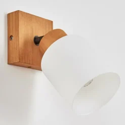 Luminaires Scandinaves-hofstein Applique murale Tercier Argent Oxydé, Écru, 1 lumière