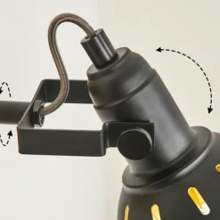 Lampes Dorées-hofstein Applique murale Tina Chrome, Écru, Noir, 1 lumière