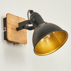 Lampes Dorées-hofstein Applique murale Tina Chrome, Écru, Noir, 1 lumière