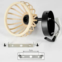 Luminaires Scandinaves-hofstein Applique murale Totui Noir, 1 lumière